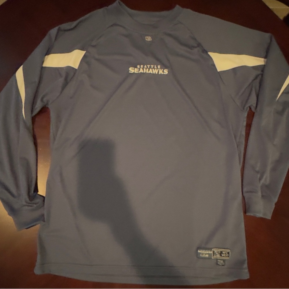 NFL Seattle Seahawks Navy Shirt with White Accents